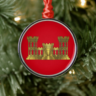 ENGINEER CORPS Christmas Metal Ornament