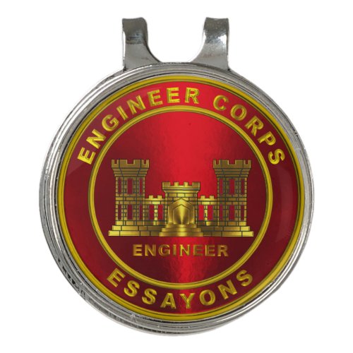 Engineer Corps  Golf Hat Clip