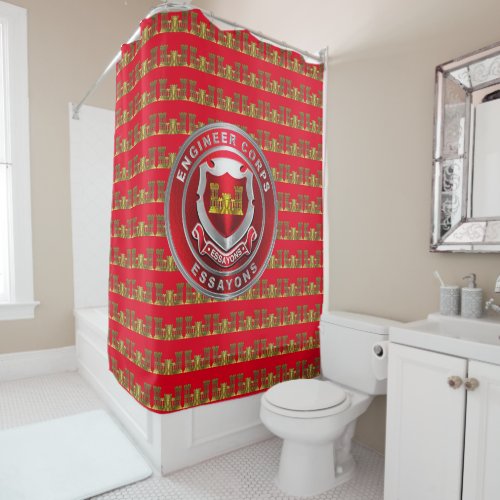 Engineer Corps  Shower Curtain