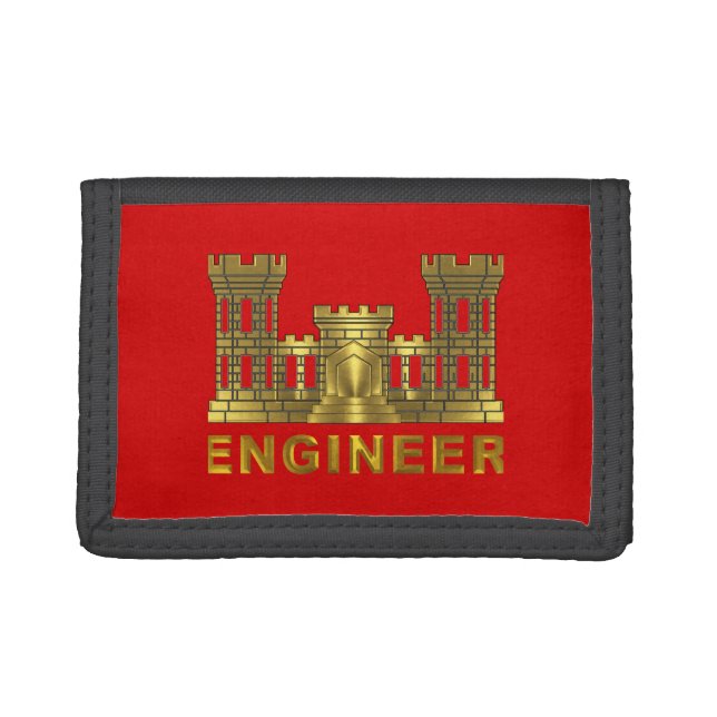 Engineer Corps  Trifold Wallet (Front)