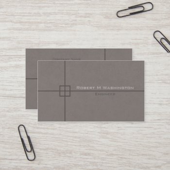 Engineer Crosshairs Professional Business Card by mangomoonstudio at Zazzle