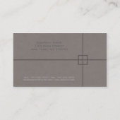 Engineer Crosshairs Professional Business Card (Back)