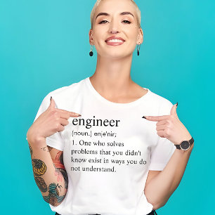 Engineer Custom Funny Definition Gift T-Shirt