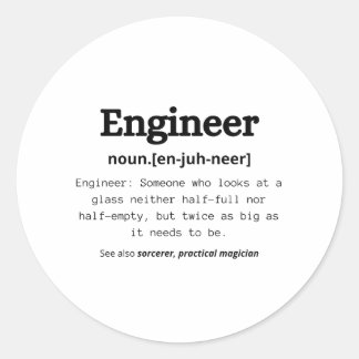 Engineer Defined Sticker: The Formula Behind the P Classic Round Sticker