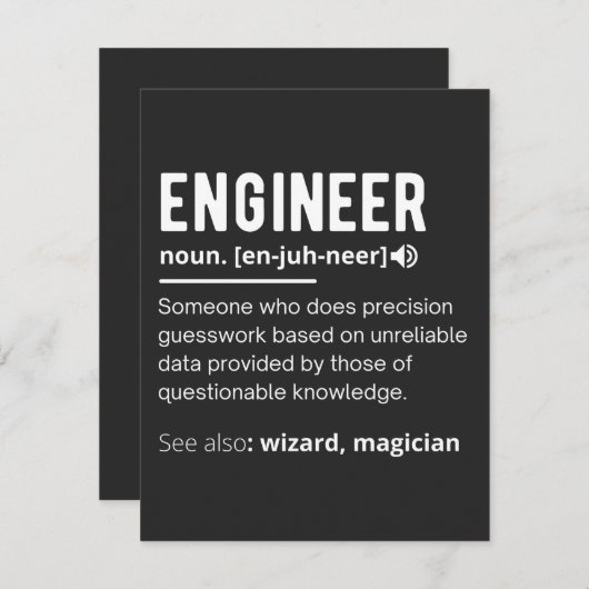 ENGINEER DEFINITION (Front/Back)