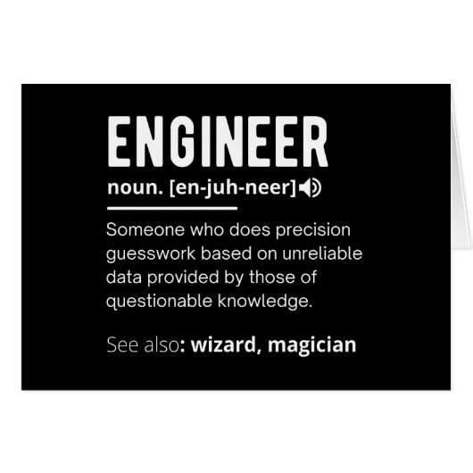 ENGINEER DEFINITION CARDS (Front Horizontal)