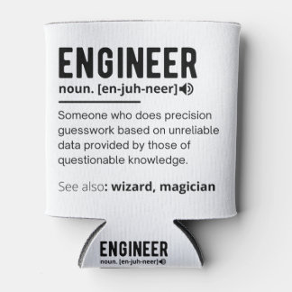 Engineer Definition Engineering Gift Can Cooler