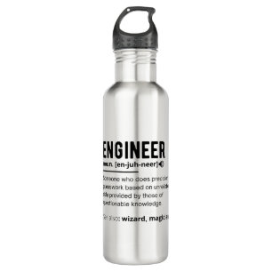 Engineer Definition Engineering Gift Stainless Steel Water Bottle