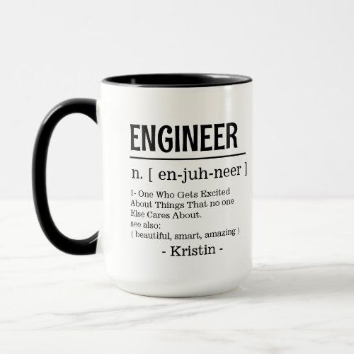 Engineer Definition Engineering Student Software Mug