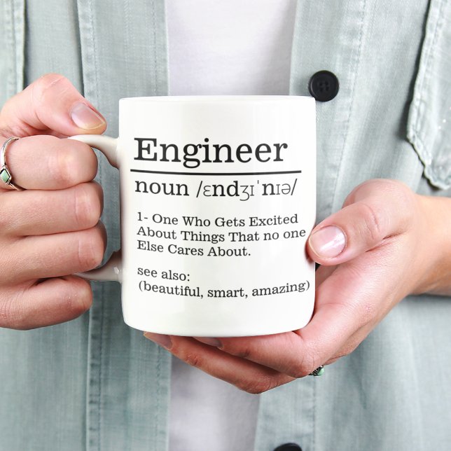 Engineer Definition Mug Funny Engineering Gift  (Creator Uploaded)