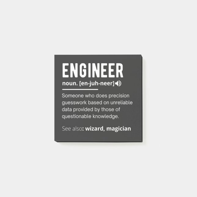 ENGINEER DEFINITION POST-IT NOTES (Front)