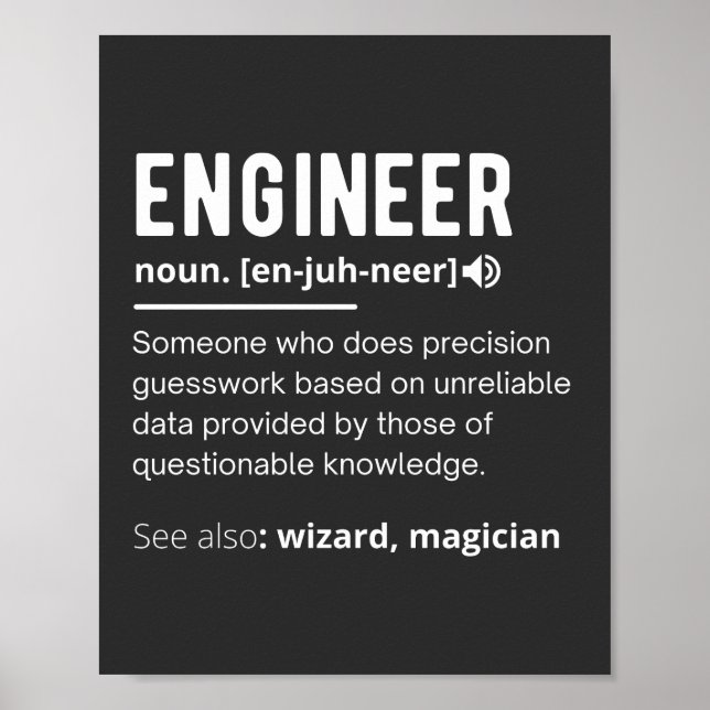 ENGINEER DEFINITION POSTER (Front)