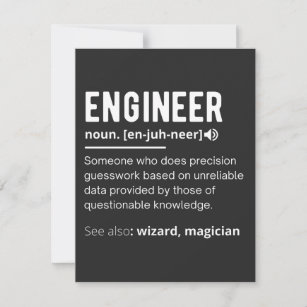 ENGINEER DEFINITION THANK YOU CARD