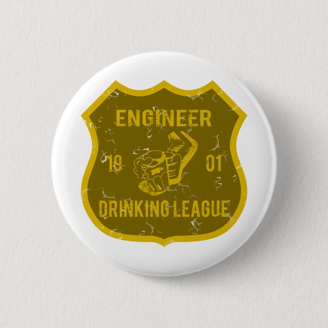 Engineer Drinking League Button (Front)