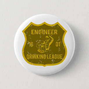 Engineer Drinking League Button