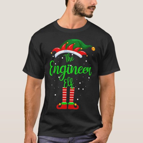 Engineer Elf Matching Family Group Christmas Party T_Shirt