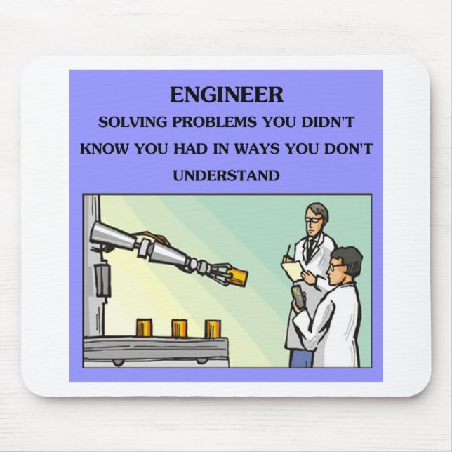 engineer engineering joke mouse pad (Front)