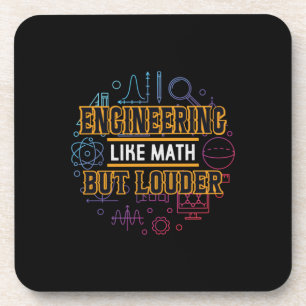 Engineer Engineering Like Math Beverage Coaster