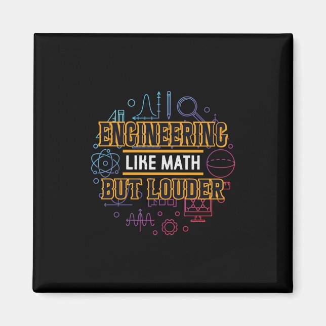 Engineer Engineering Like Math Magnet (Front)