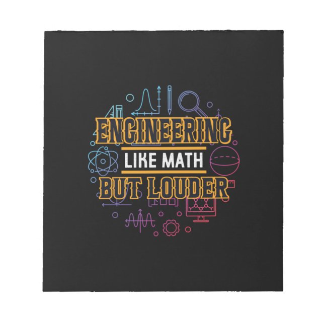 Engineer Engineering Like Math Notepad (Front)