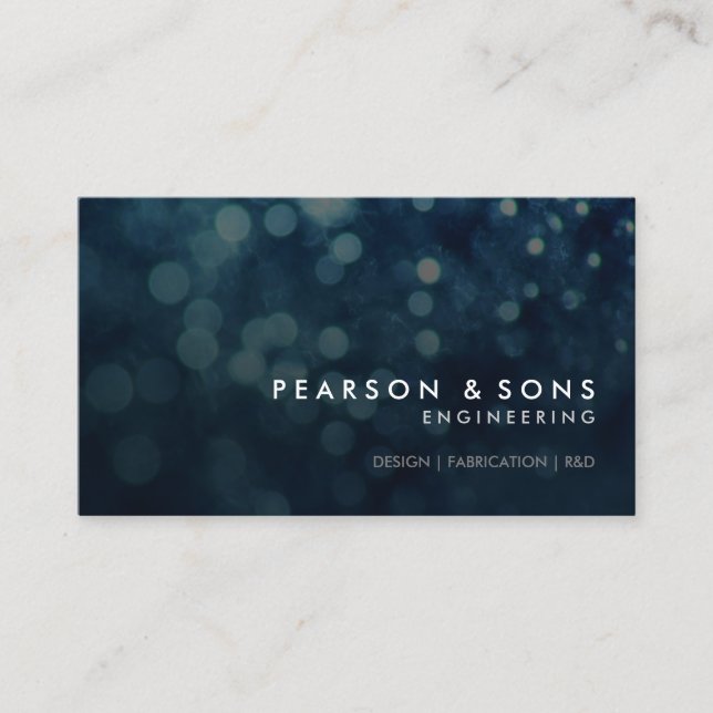 Engineer Engineering Technical Abstract Lights Business Card (Front)