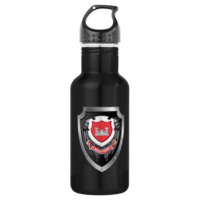 Engineer Essayons Stainless Steel Water Bottle (Front)