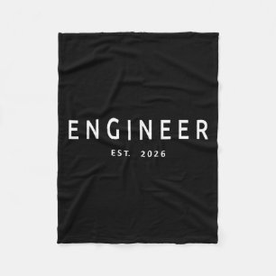 Engineer Est. 2026 Engineering Graduation Fleece Blanket