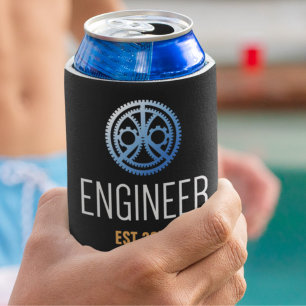 Engineer Established , Engineering Graduate Custom Can Cooler