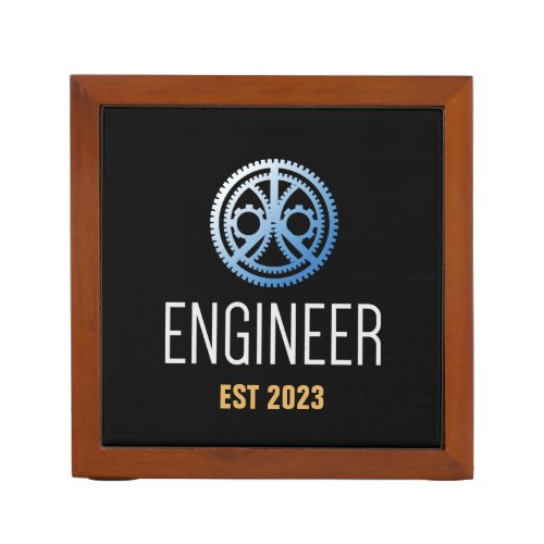 Engineer Established  Engineering Graduate Custom Desk Organizer
