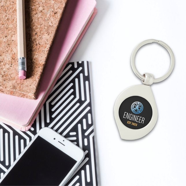 Engineer Established , Engineering Graduate Custom Keychain (Creator Uploaded)