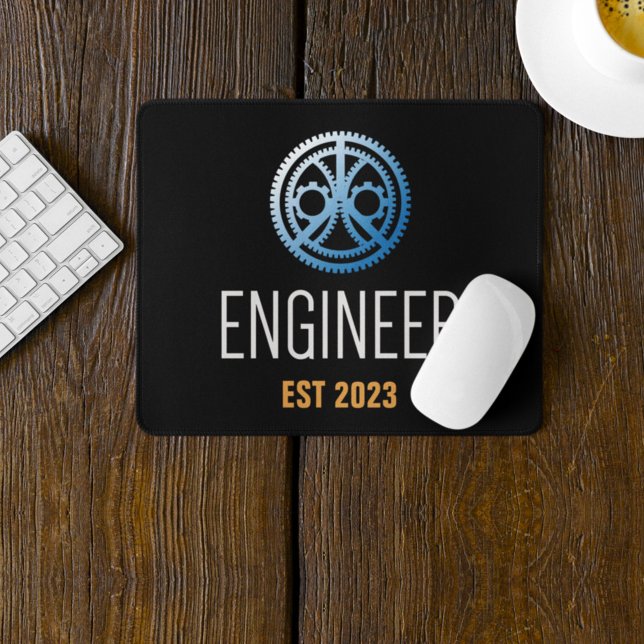 Engineer Established , Engineering Graduate Custom Mouse Pad (Creator Uploaded)