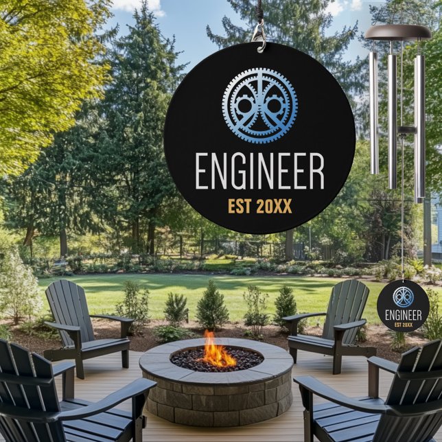 Engineer Established , Engineering Graduate Custom Wind Chime (Creator Uploaded)