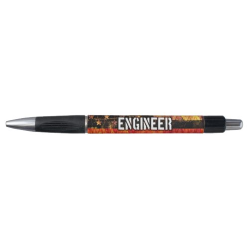 Engineer Firefighter Flag Pen