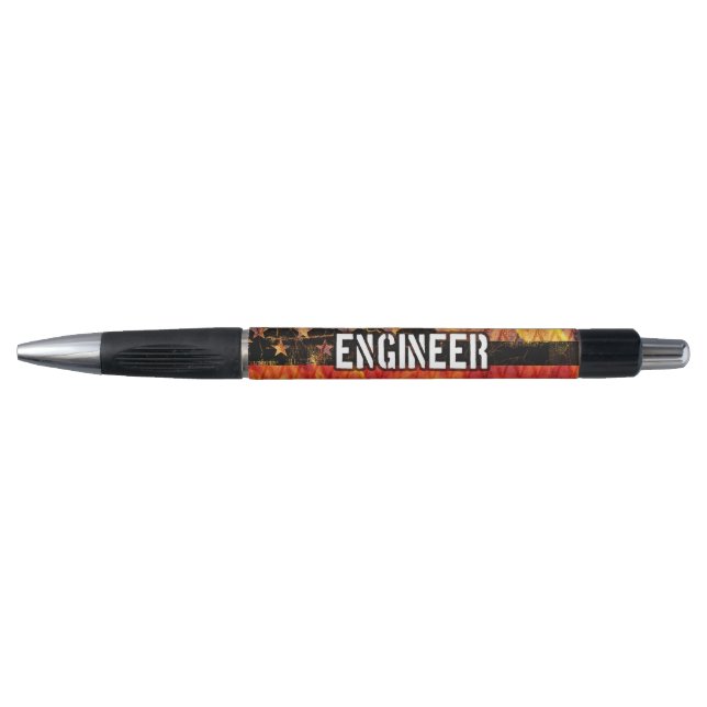 Engineer Firefighter Flag Pen (Front)