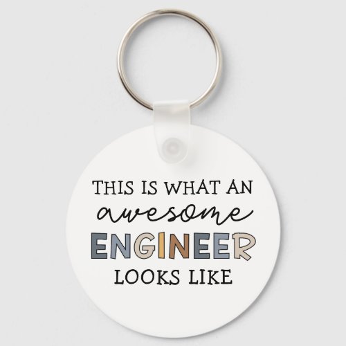 Engineer Funny Awesome Engineer  Engineering Keychain