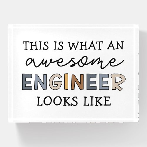 Engineer Funny Awesome Engineer  Engineering Paperweight