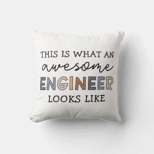 Engineer Funny Awesome Engineer Engineering Throw Pillow