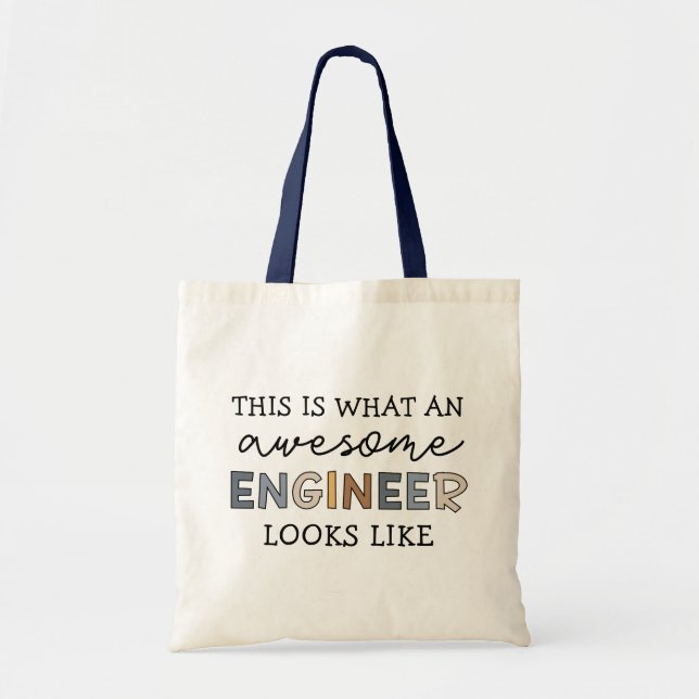 Engineer Funny Awesome Engineer | Engineering Tote Bag (Front)