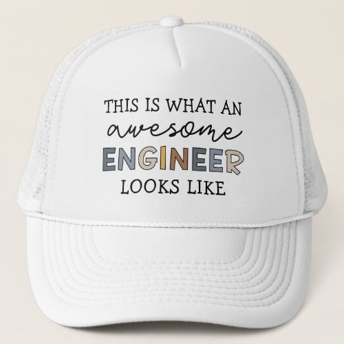 Engineer Funny Awesome Engineer  Engineering Trucker Hat