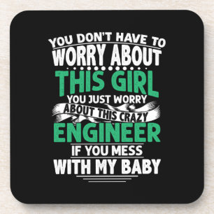 Engineer Girl Engineer Beverage Coaster