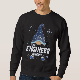 Engineer Gnome Hanukkah Family Matching for men w Sweatshirt