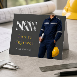 Engineer Graduation Congratulations Photo Card