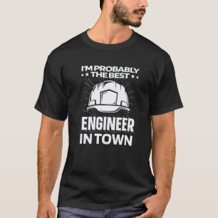 Engineer Helmet Aerospace Mechanical Civil Engine T-Shirt