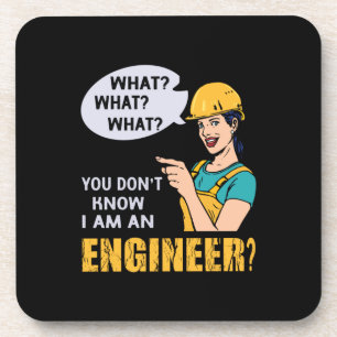 Engineer I Am An Engineer Beverage Coaster
