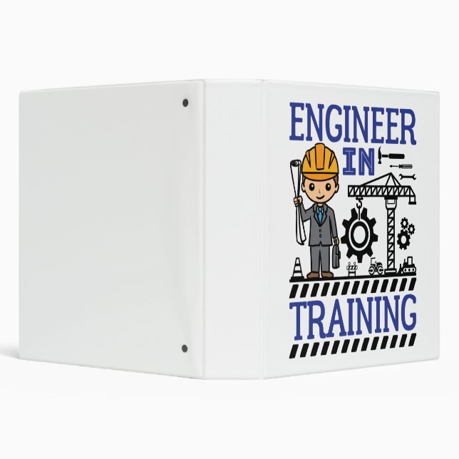 Engineer in Training Boys STEM 3 Ring Binder (Background)