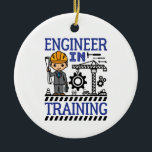Engineer in Training Boys STEM Ceramic Ornament<br><div class="desc">Cool gift shirt for boys who love to study science,  math or engineering subjects. Perfect for kids enrolled in STEM programs at school</div>