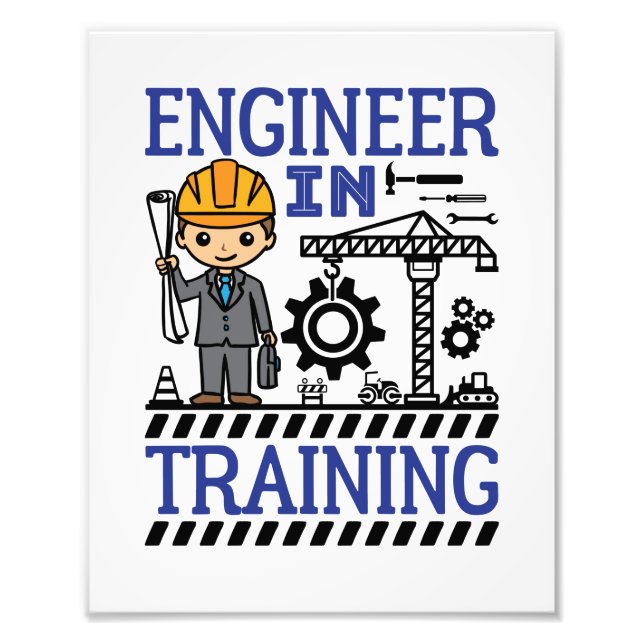 Engineer in Training Boys STEM Photo Print (Front)