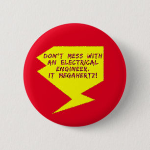Engineer Lightning Bolt Button