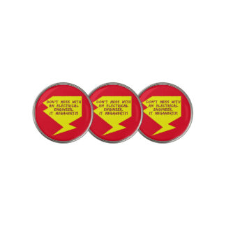 Engineer Lightning Bolt Golf Ball Marker