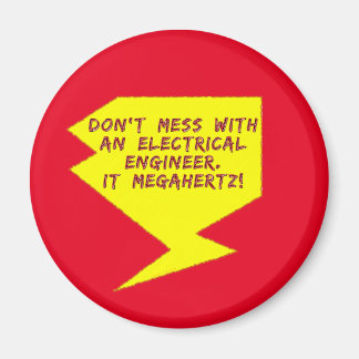 Engineer Lightning Bolt Magnet